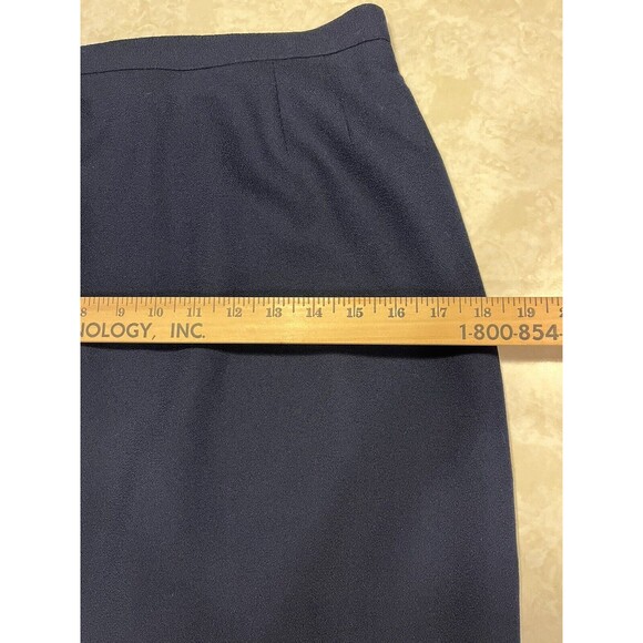 ALBERT NIPON Vintage Peplum Jacket Pencil Skirt Wool Gold Buttons Career Sz 8 - Picture 13 of 15